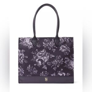 NEW Victoria’s Secret Floral Book Tote Weekender Travel Bag Shoulder Bag Handbag